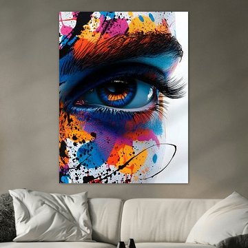 Abstraktes Modernes Frauenporträt