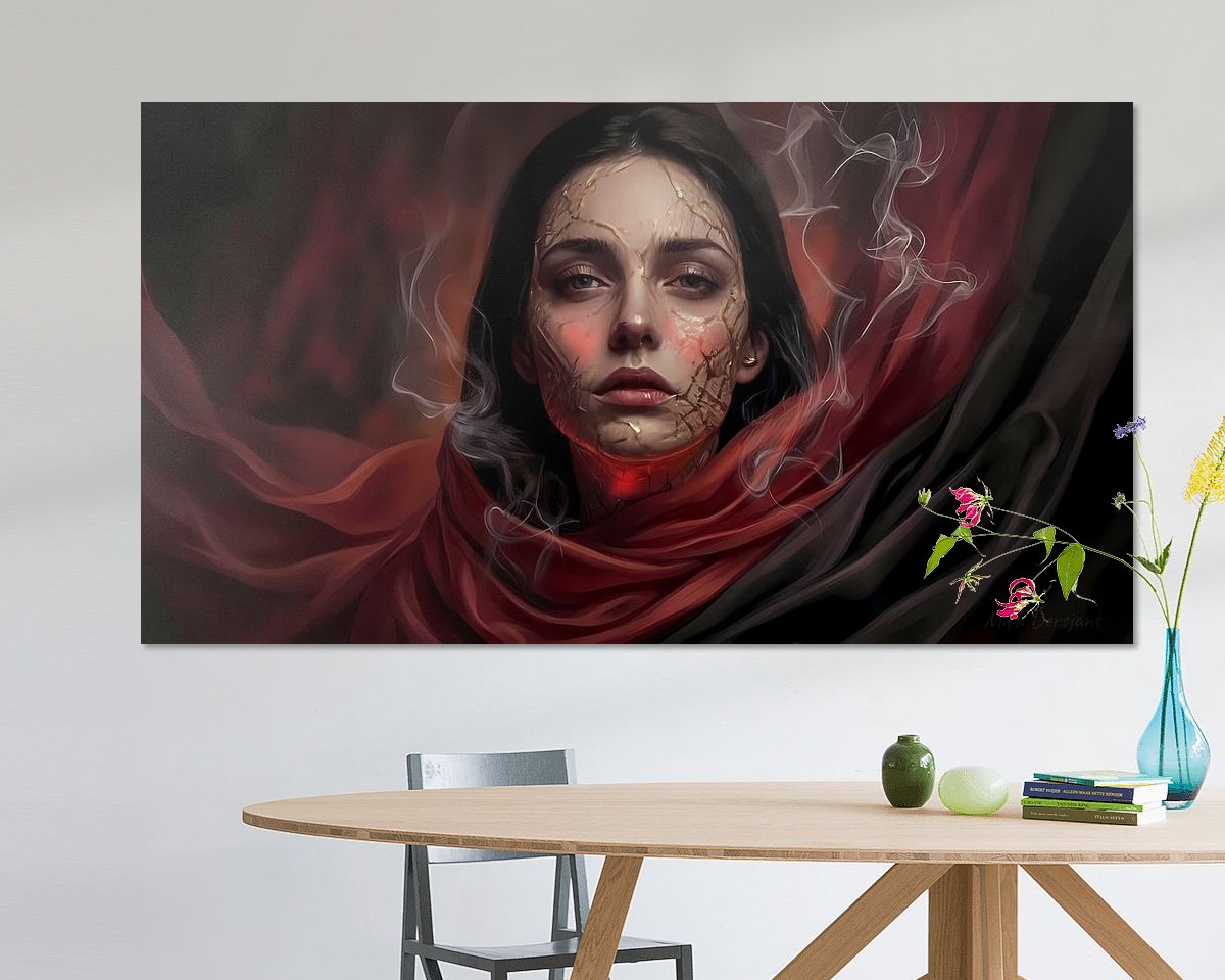 Example of the artwork in a room