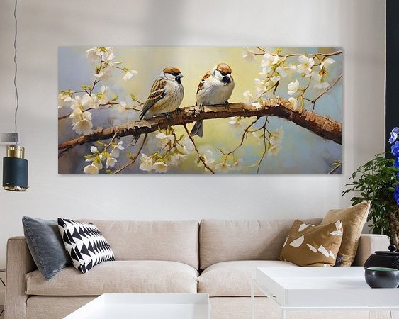 Example of the artwork in a room