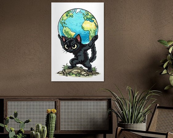 Example of the artwork in a room