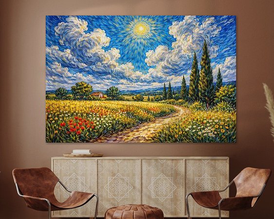 Example of the artwork in a room