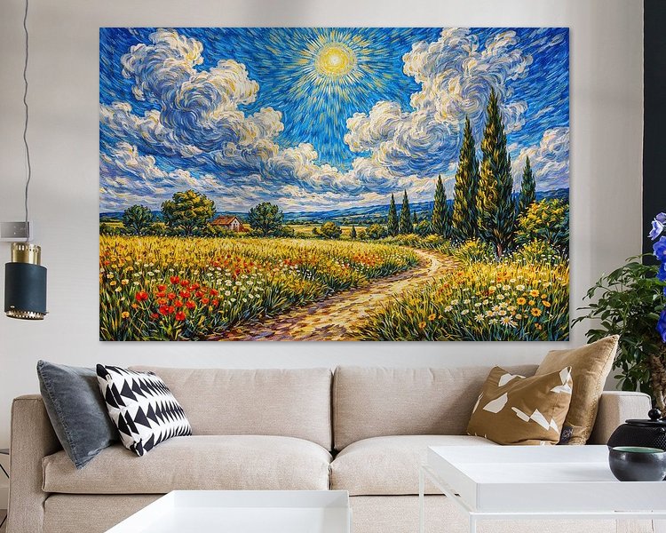 Example of the artwork in a room