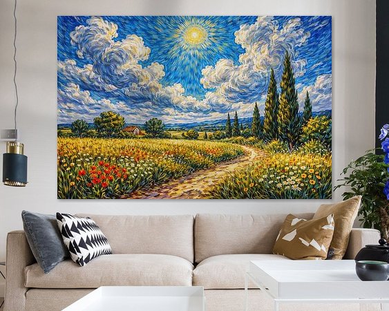 Example of the artwork in a room