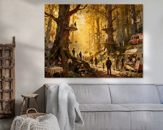 Example of the artwork in a room