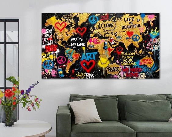 Example of the artwork in a room