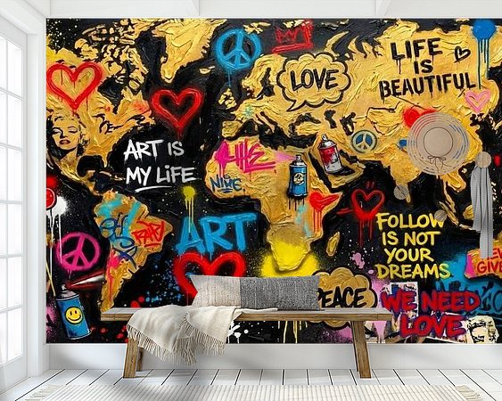 Example of the artwork in a room