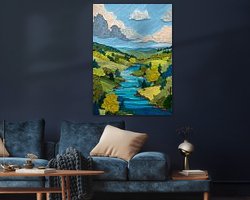 Example of the artwork in a room