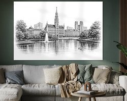 Example of the artwork in a room