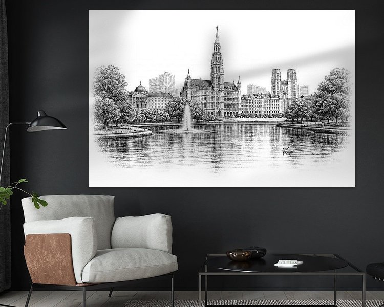 Example of the artwork in a room