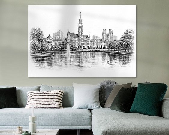 Example of the artwork in a room