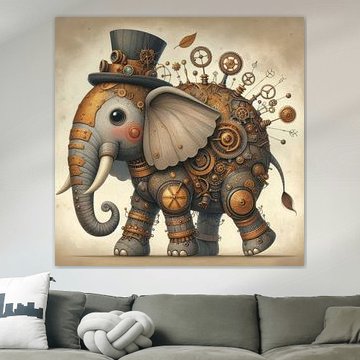 Steampunk olifant