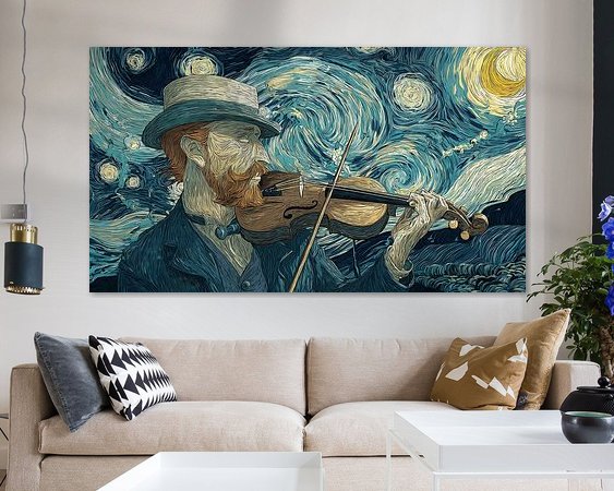 Example of the artwork in a room