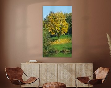 Gele boom herfst van Bieszlook MarionBieszke