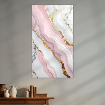 Gestein aus Marmor und Goldadern C