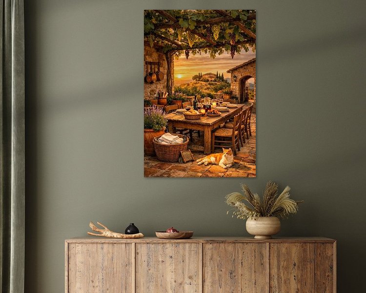 Example of the artwork in a room