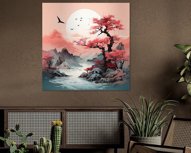 Example of the artwork in a room