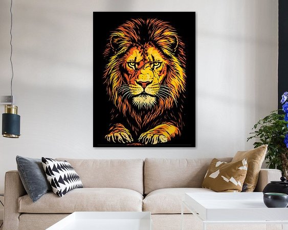 Example of the artwork in a room