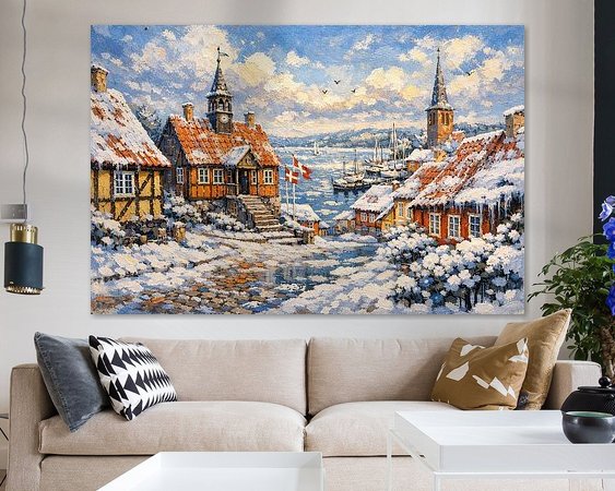 Example of the artwork in a room