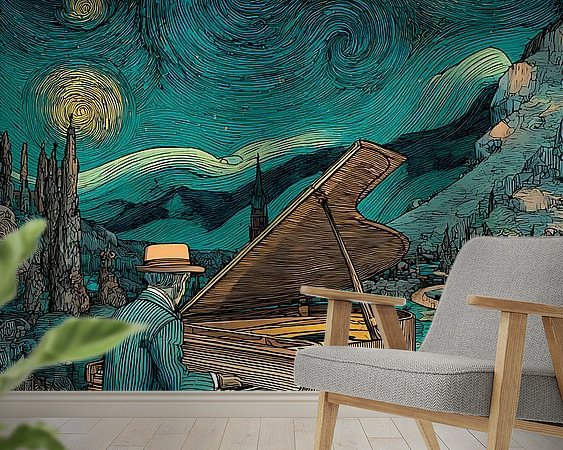 Example of the artwork in a room