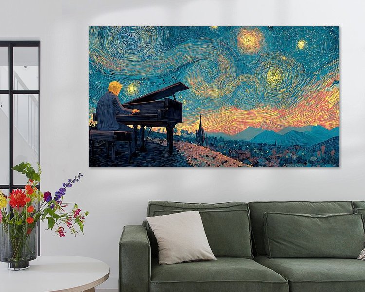 Example of the artwork in a room