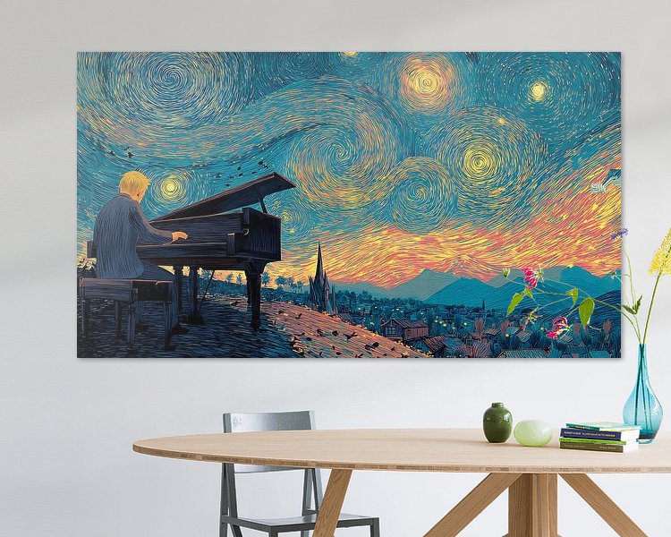 Example of the artwork in a room