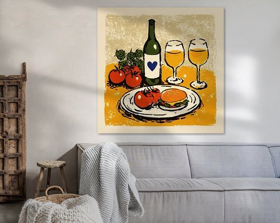 Example of the artwork in a room