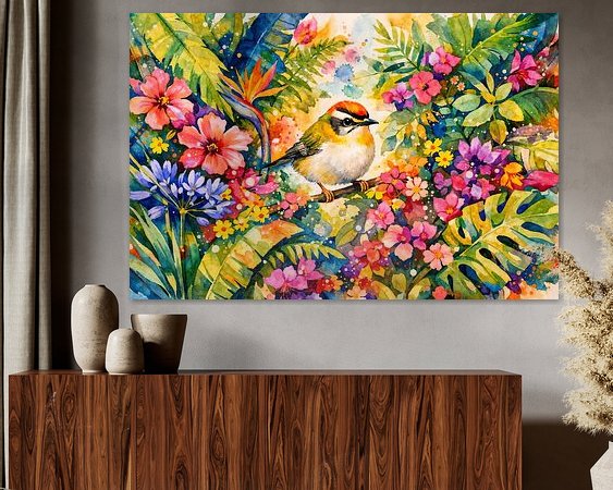 Example of the artwork in a room