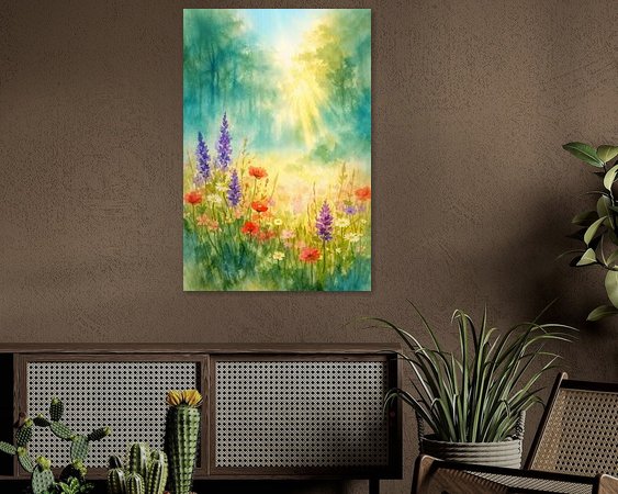 Example of the artwork in a room