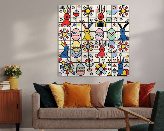 Example of the artwork in a room
