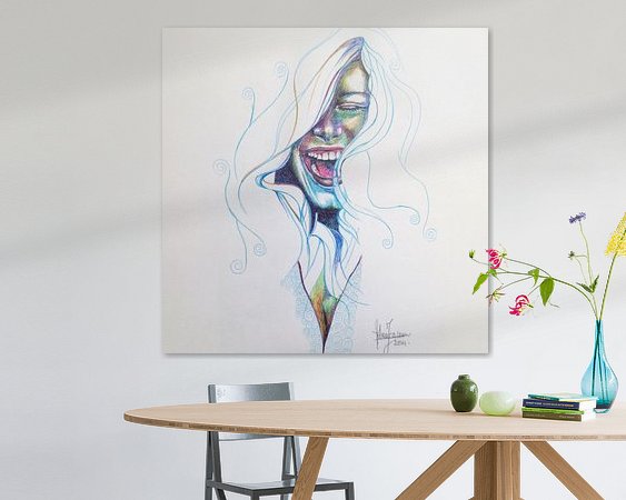 Example of the artwork in a room