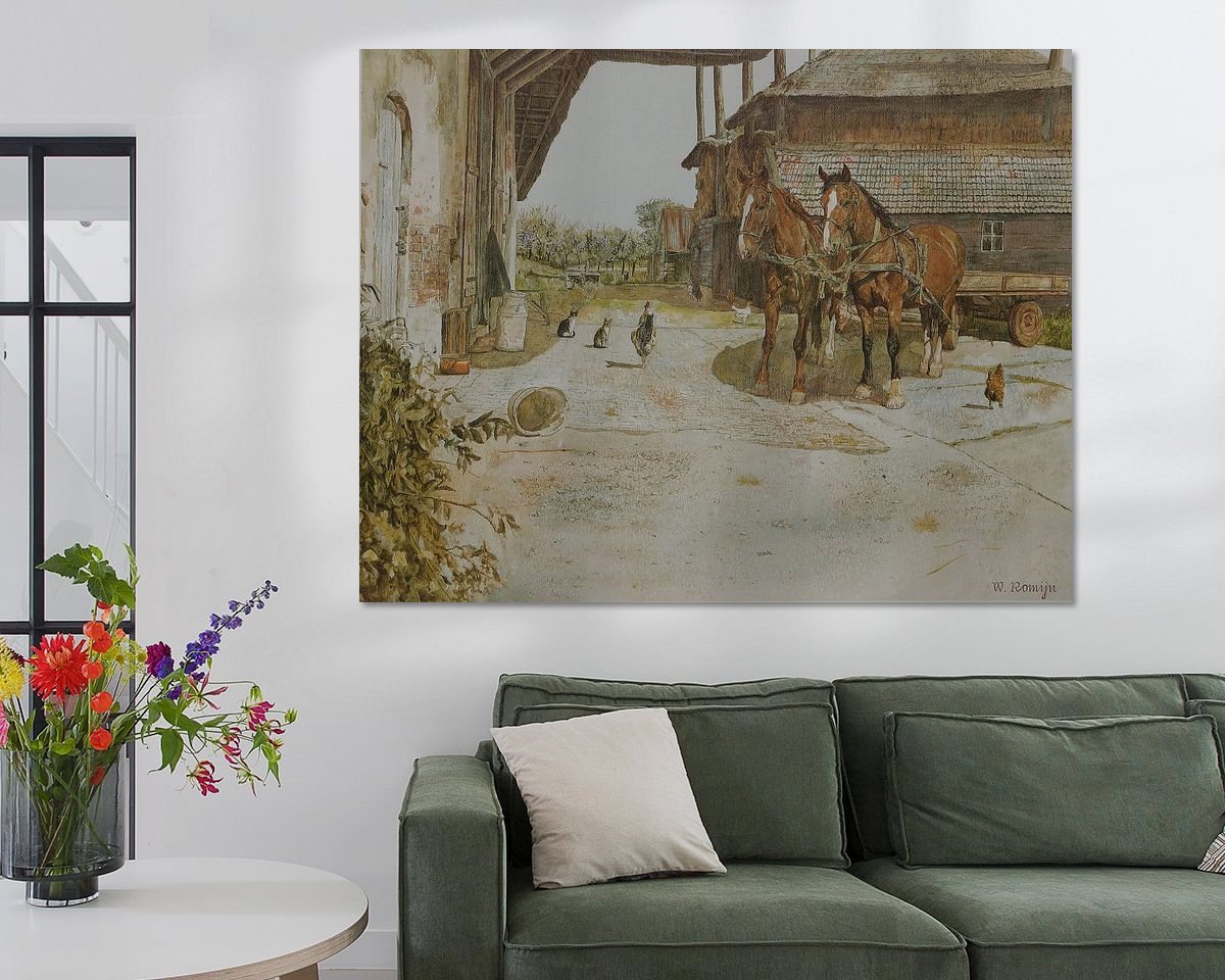 Example of the artwork in a room