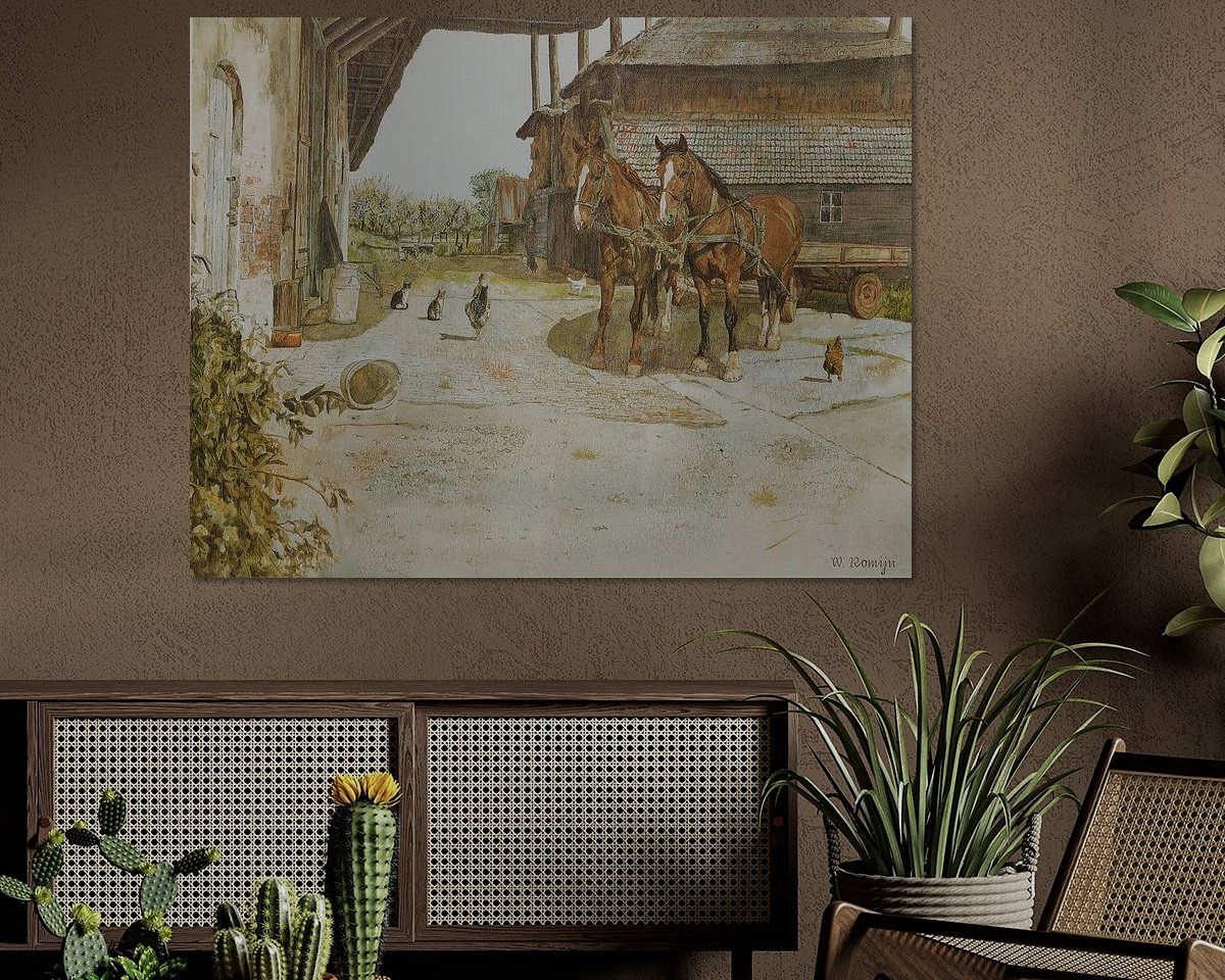 Example of the artwork in a room