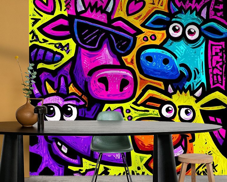 Example of the artwork in a room