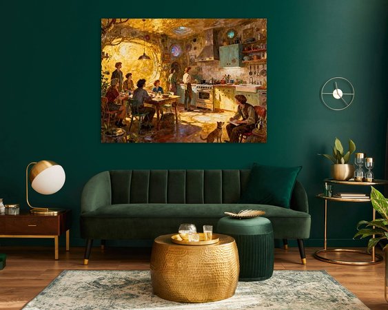 Example of the artwork in a room