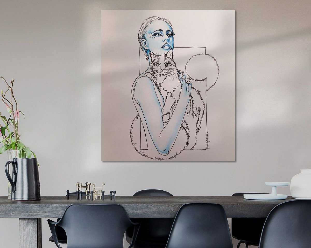 Example of the artwork in a room