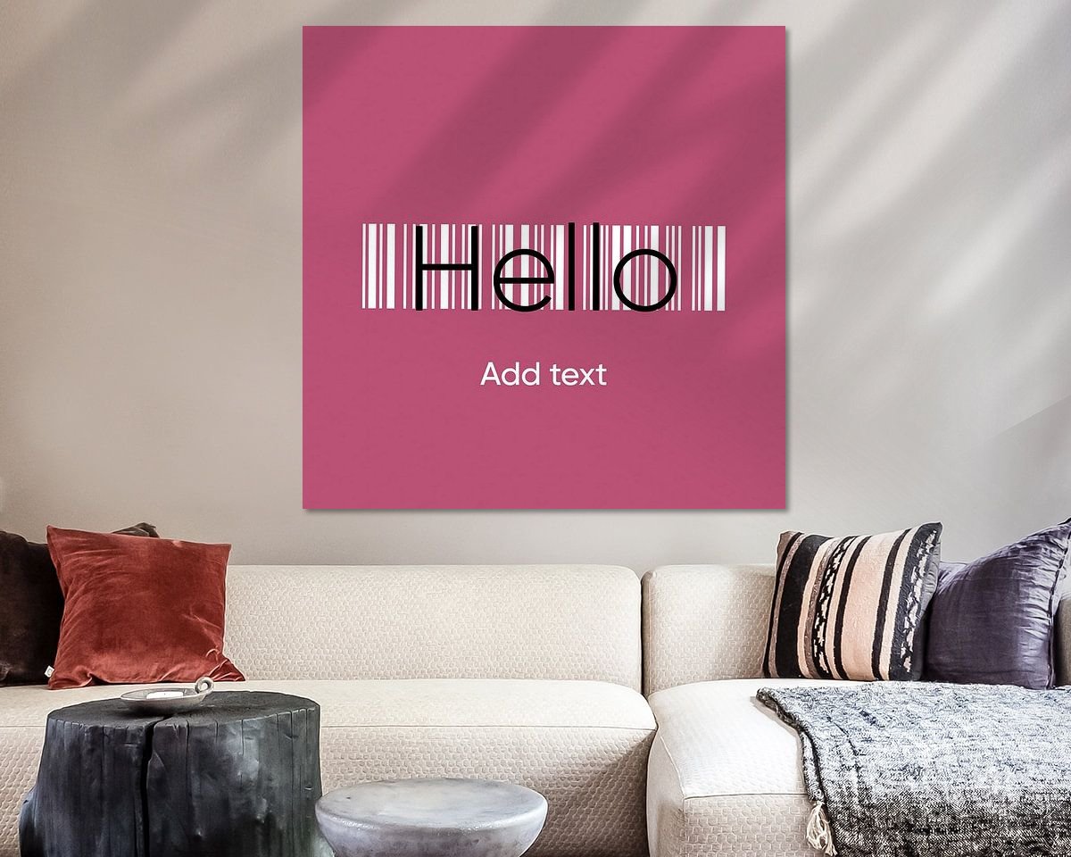 Example of the artwork in a room