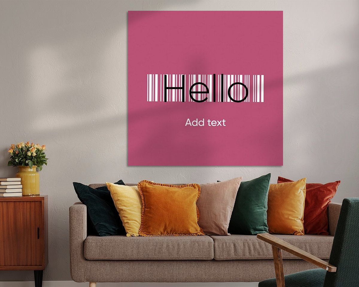 Example of the artwork in a room