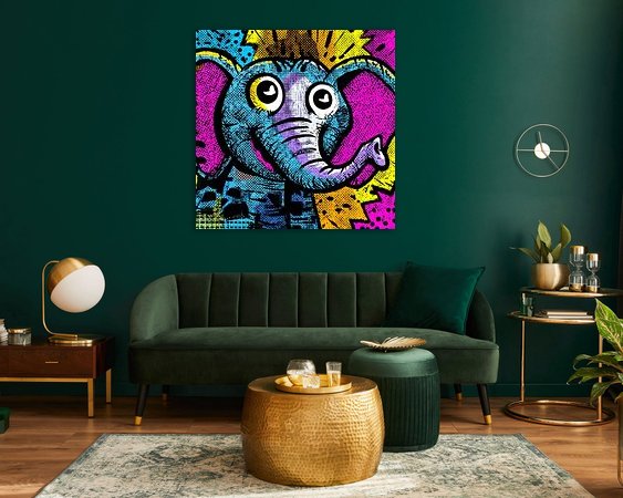 Example of the artwork in a room