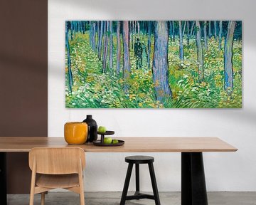 Unterholz mit zwei Figuren - Vincent van Gogh.