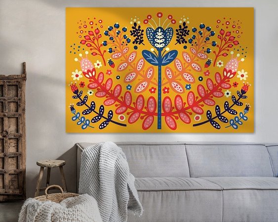 Example of the artwork in a room