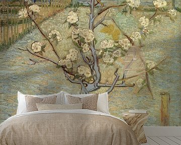 Vincent van Gogh.  Pear-tree in bloom
