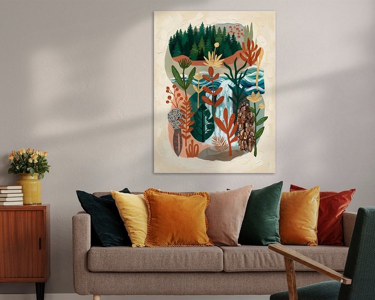 Example of the artwork in a room