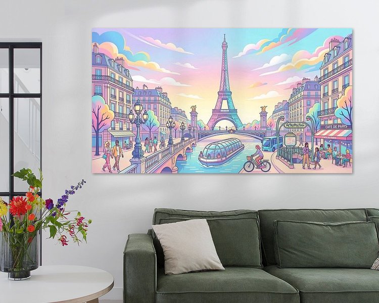 Example of the artwork in a room