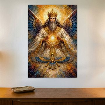 Ahura Mazda impressionistisches Gemälde. von Johannes