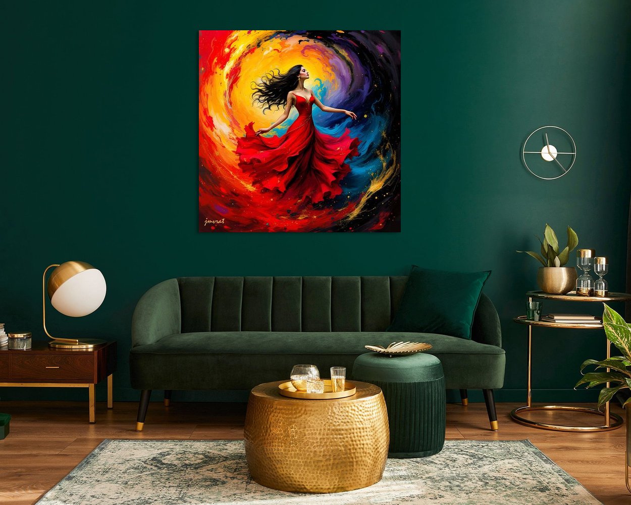 Example of the artwork in a room