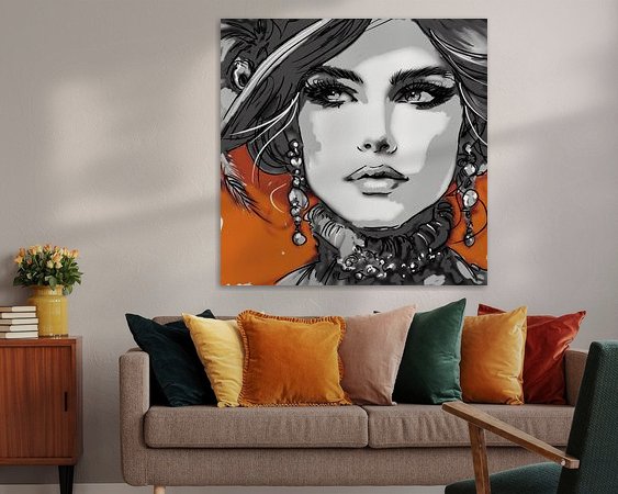 Example of the artwork in a room