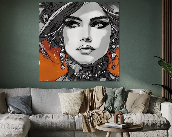Example of the artwork in a room