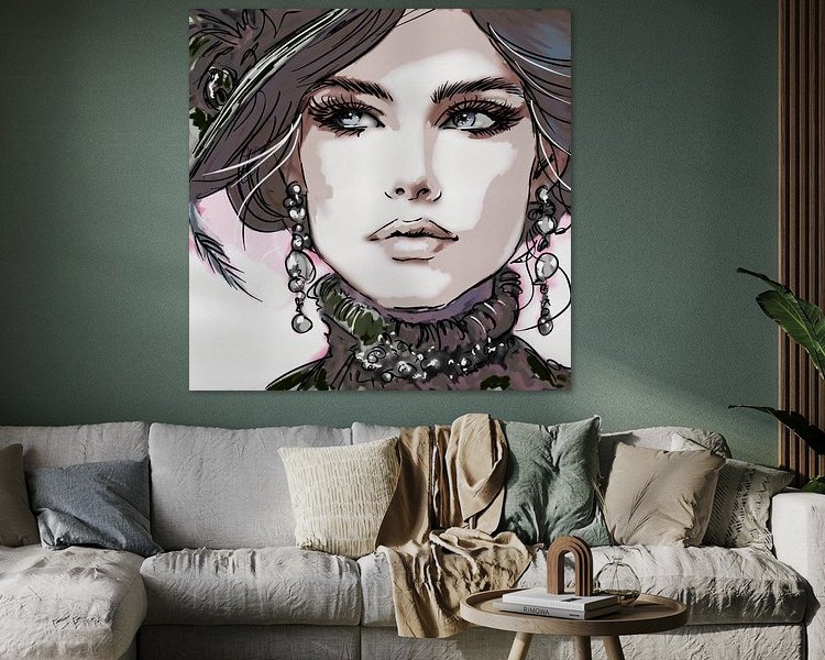 Example of the artwork in a room