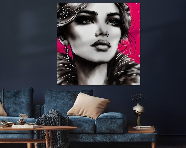 Example of the artwork in a room