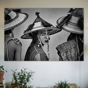 Niger. Sahara woestijn. Mensen van de Wodaabe-stam.